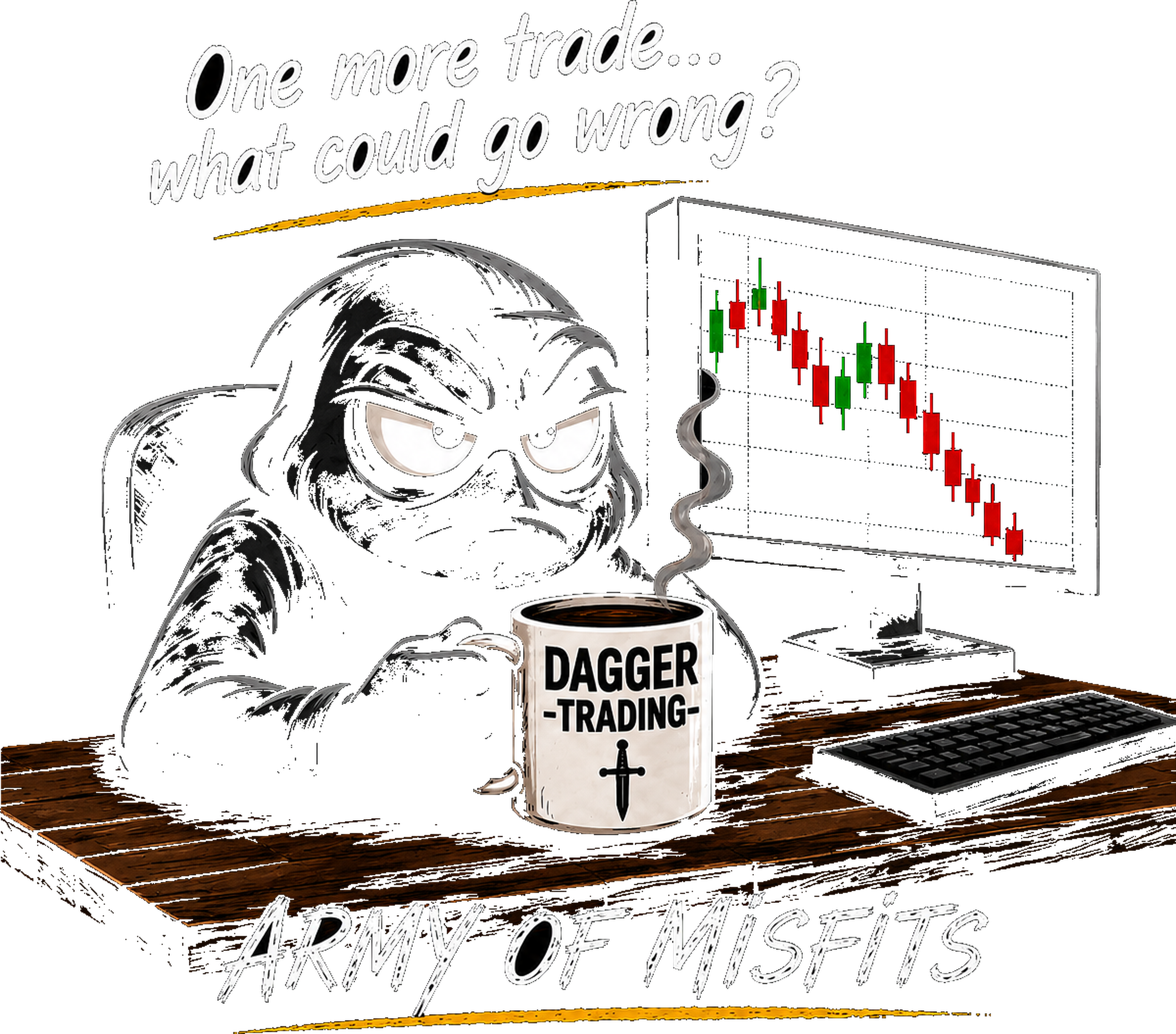 One More Trade Army of Misfits mug artwork